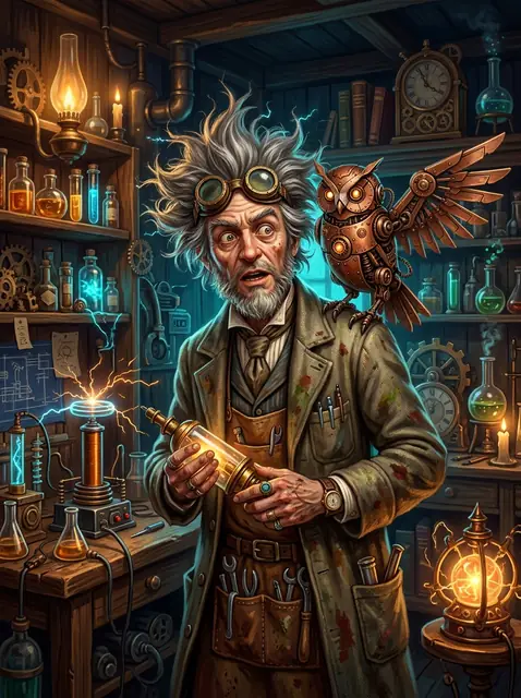 Professor Volt Mascot